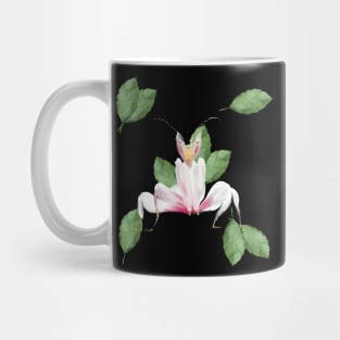 Praying Mantis and Leaf Mug